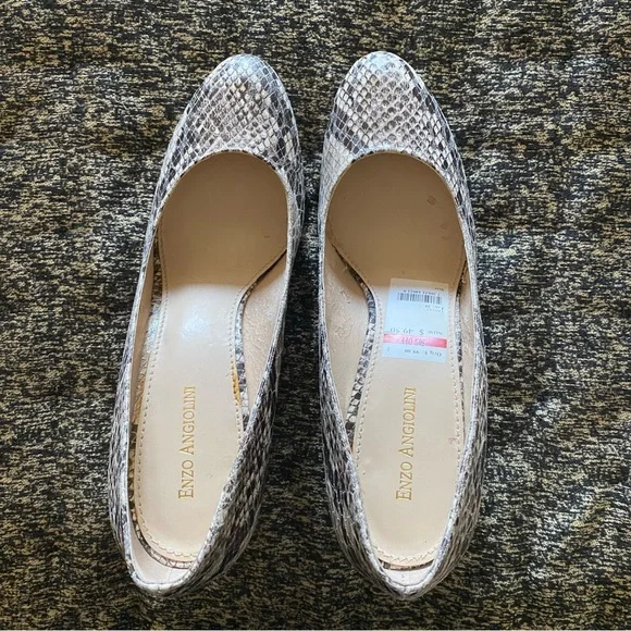 Enzo Angiolini Gray and Black Stiletto Heels - Picture 7 of 7